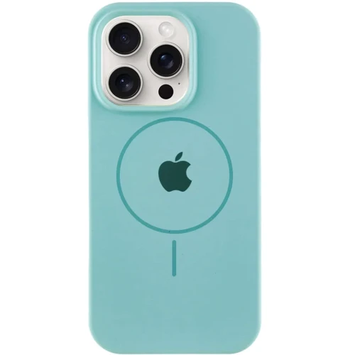 Чохол для iPhone Mobile Case Silicone Full Protective with MagSafe Marine Green для iPhone 15 Plus