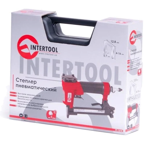 Степлер пневматичний Intertool PT-1610 фото 4
