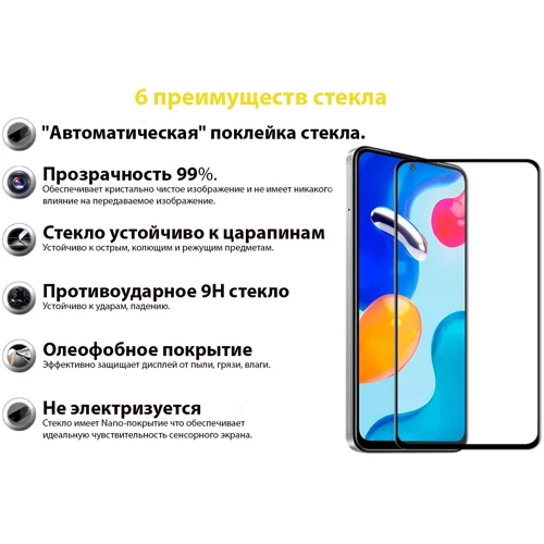 Аксессуар для смартфона BeCover Tempered Glass Black for Xiaomi Redmi Note 11S 5G (707500)