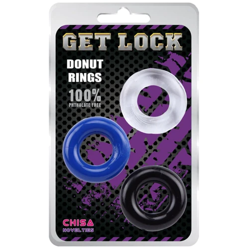 Набор эрекционных колец Chisa Get Lock Donut Rings Assorted: Производитель CHISA