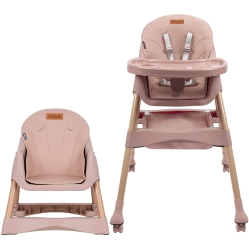 Стульчик для кормления Kidwell KARIMI Pink: Материал металл