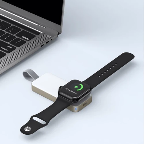 Внешний аккумулятор WIWU Power Bank 1200mAh Wireless Charger White for Apple Watch: Особенности Индикатор заряда, беспроводная зарядка