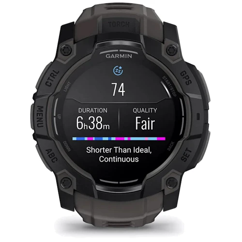Смарт-часы Garmin Instinct 3 AMOLED 50mm Black with Charcoal Band (010-03020-00) фото 9