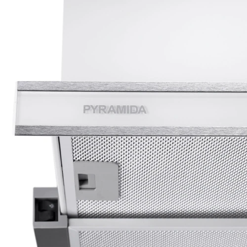 Вытяжка Pyramida TL 60 (1100) G IX WH: Материал корпуса нержавеющая сталь, стекло