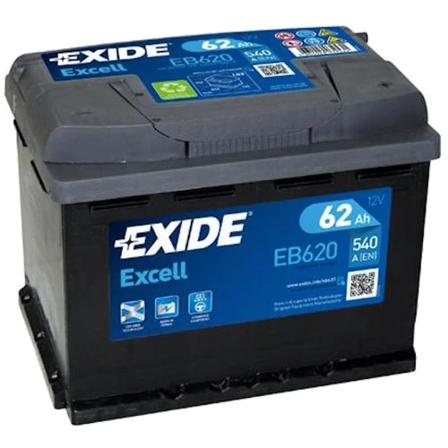 Автомобільний акумулятор Exide Excell 6СТ-62 Євро (EB620)