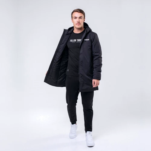 Куртка Peak FW594361-BLA 52 чорна демісезон з капюшоном: Вид куртки