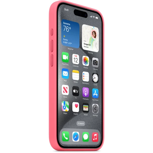 Чехол для iPhone Apple iPhone 15 Pro Silicone Case with MagSafe - Pink (MWNJ3ZM/A): Тип аксессуара чехол