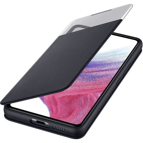 Чехол для телефонов Samsung S View Wallet Cover Black (EF-EA536PBEGRU) for Samsung A536 Galaxy A53 5G: Цвет черный