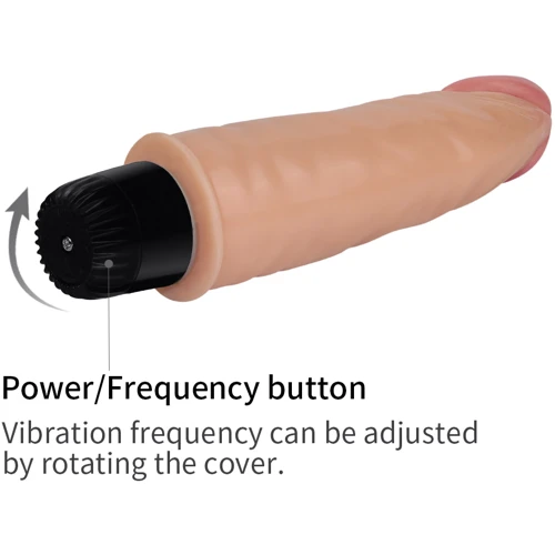 Реалистичный вибратор LoveToy Real Feel Vibrator 12 Flesh 7''