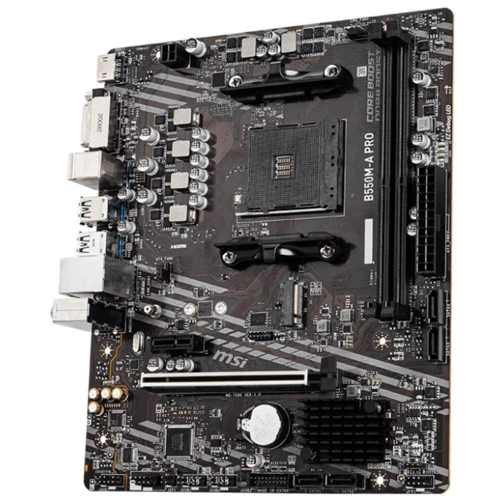 MSI B550M-A PRO: Роз'єми на платі PCI Express x1, SATA 3.0, M.2