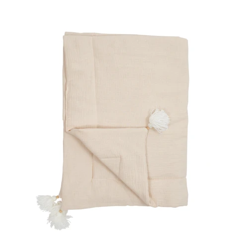 Плед Twins beige 120x90 см муслиновый утеплённый бежевый (1610-PMУ-02): Тип плед