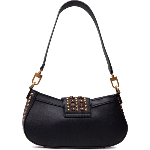 Женская сумка через плечо Guess Bling Top Zip Shoulder Bag черная (HWVB7984180-BLA): Тип ручки Со съемной ручкой, Длинная ручка
