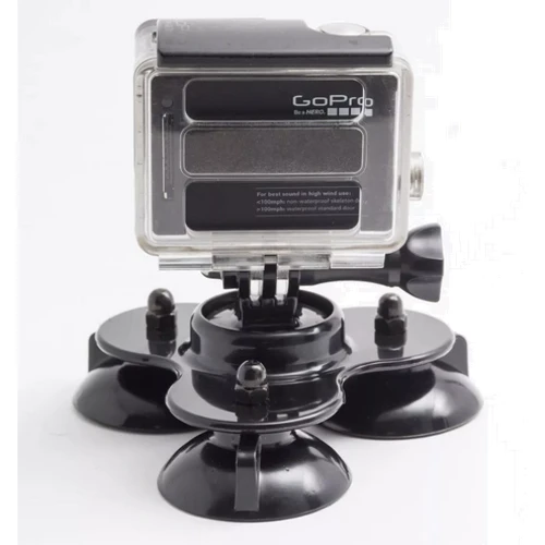 Потрійна присоска компактна MSCAM Triple Suction Cup Mount для екшн камер GoPro, SJCAM фото 2