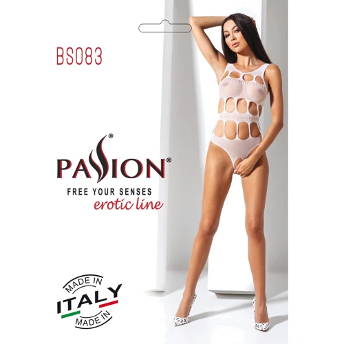 Сексуальный боди с вырезами Passion BS083 white