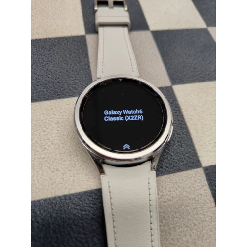 Samsung Galaxy Watch 6 Classic 47mm Silver with Hybrid Eco-Leather Silver Band (SM-R960NZSA) (Умные часы (Smart Watch))(79010875)Approved фото 4