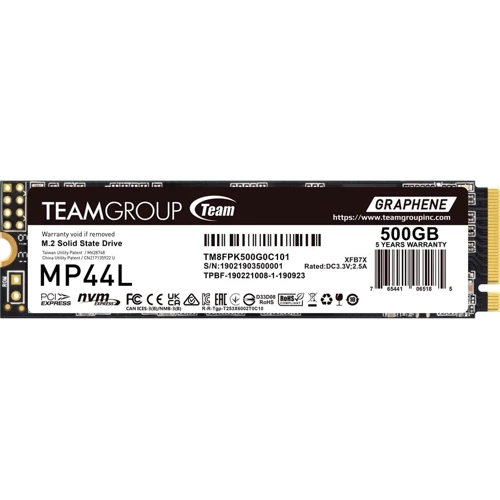 TEAM MP44L 500 GB (TM8FPK500G0C101)