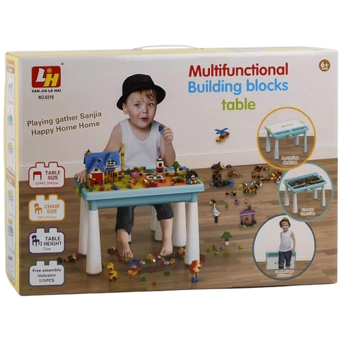 Ігровий столик зі стільчиком та конструктором, 99 деталей (6319): Тип набір