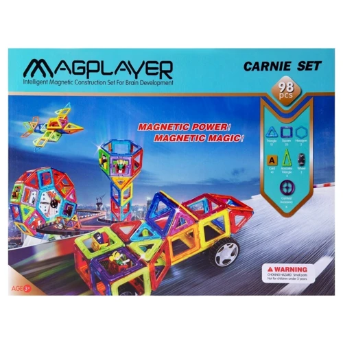 Магнитный констуктор MagPlayer 98 эд. (MPA-98) фото 3