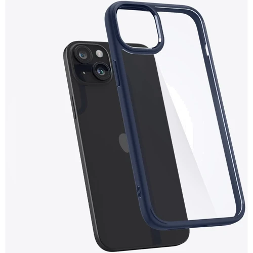 Чехол для iPhone Spigen Ultra Hybrid Navy Blue (ACS06659) for iPhone 15 Plus: Материалы поликарбонат и полиуретан