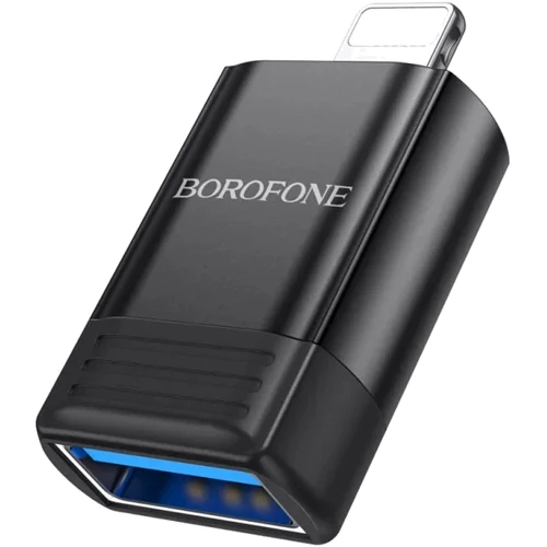 Адаптер Borofone Adapter BV18 Lightning to USB2.0 Black: Цвет черный