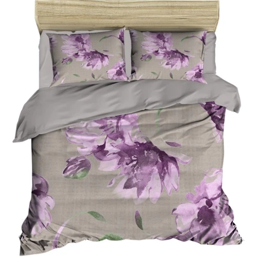 Комплект постільної білизни LightHouse Ranforce+3D Floral євро хакі (524OZ_2,0)
