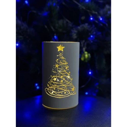 Светильник Luca Lighting Елочка декоративный стеклянный led 15 9х15 см 3АА (8720362197591_1) фото 4
