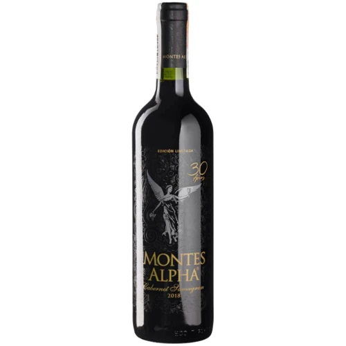 

Вино Montes Cabernet Sauvignon Alpha Aniversario 30 anos 2018 красное сухое 0.75 л (BW51930)