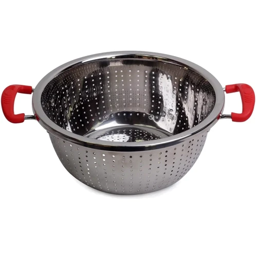 Друшляк Kamille 24 см червоний (KM-4358): Тип друшлаг