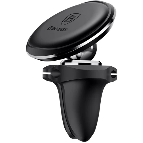Тримач Baseus Car Holder Magnetic Air Vent Mount Holder with cable clip Black (SUGX-A01/SUGX020001)