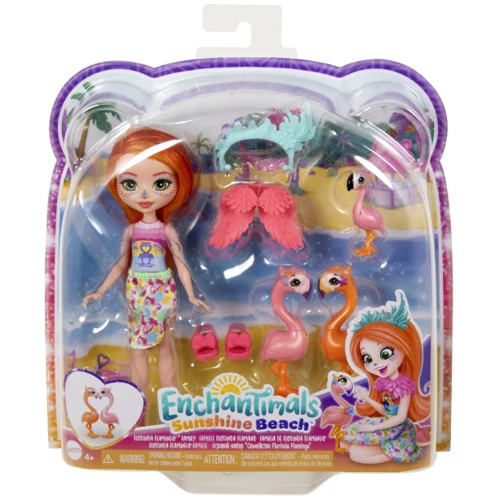 Игровой набор Enchantimals Sunshine beach Семья Фламинго Флоринды (HRX85) фото 3