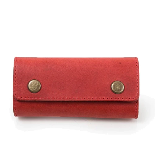 Женская ключница DNK Leather красная (DNK-Keys-Scol-H): Формат кошелька Вертикальный