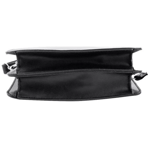 Женская сумка-сэтчел Valiria Fashion черная (ODAB106-black): Фактура Матовая, Гладкая