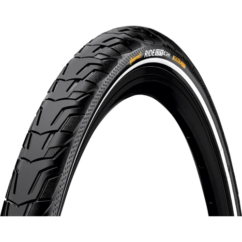 Покришка Continental Ride City 28 x 1.60 | 700 x 42C чорно-біла світловідбиваюча нескладна (101657)
