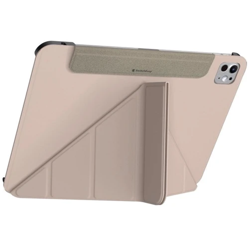 Аксессуар для iPad Switcheasy Origami Pink Sand (SPD241093PS24) for iPad Pro 11 2024 M4: Особенности трансформируется в подставку, четыре универсальных режима, Удобно держать в руке, Приятен на ощупь, Надежная защита от царапин и загрязнений, закрывается на магнитный клапан, режим автопробуждения/сна