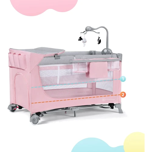 Ліжко-манеж з пеленатором Kinderkraft Leody Pink (KCLEOD00PNK00AC) фото 10