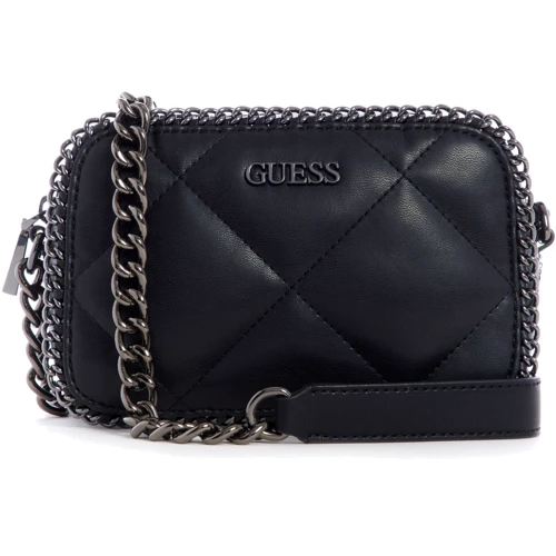 Женская сумка кросс боди Guess Khatia Camera Bag черная (HWQM8381140-BLA)