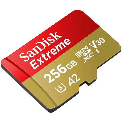 Карта пам'яті SanDisk 256GB microSDXC Class 10 UHS-I U3 V30 A2 Extreme (SDSQXA1-256G-GN6MN): Тип карти MicroSDXC