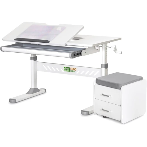 Комплект S ErgoKids TH-310 Grey парта + тумба (TH-310 + BD C3_GREY)
