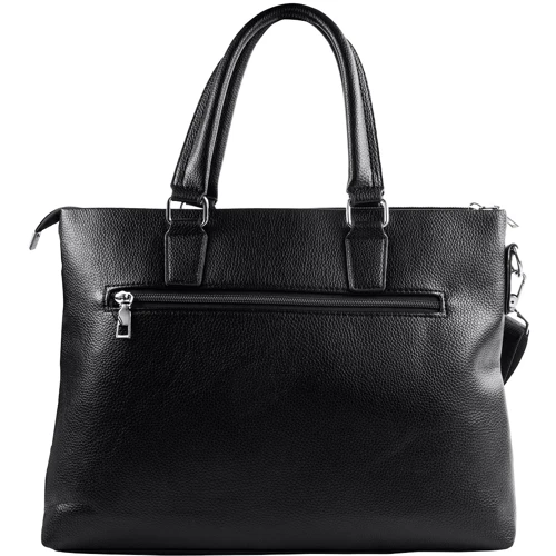 Чоловіча конференц-сумка Valiria Fashion чорна (3DET869-2-2): Матеріал Штучна шкіра