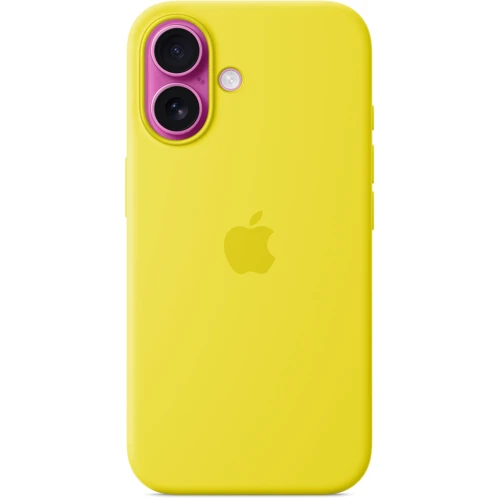 Чехол для iPhone Apple iPhone 16 Silicone Case with MagSafe - Star Fruit (MYY73ZM/A): Материалы Силикон