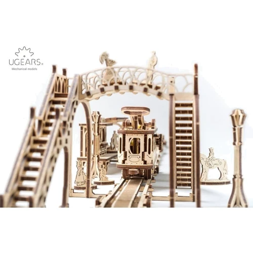 Механический 3D пазл UGEARS "Трамвайная линия" (70028): Количество фрагментов, шт 284