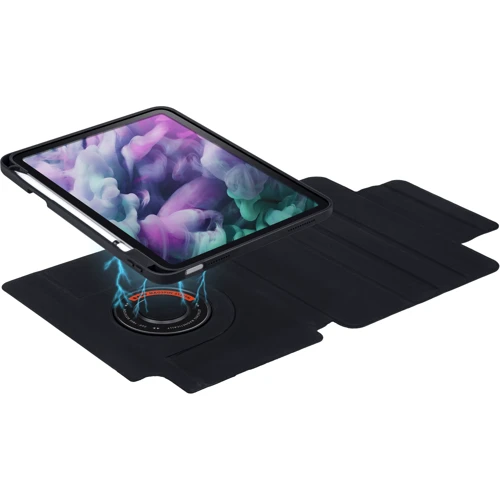 Аксессуар для iPad LAUT Huex Slim Folio MG Y Tri-Fold Stand with Apple Pencil Black (L_IPA24S_PRM_BK) for iPad Air 11 (2024 / 2025): Материал искусственная кожа