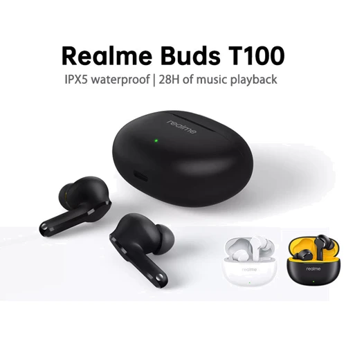 Наушники Realme Buds T100 White: Тип конструкции вакуумные