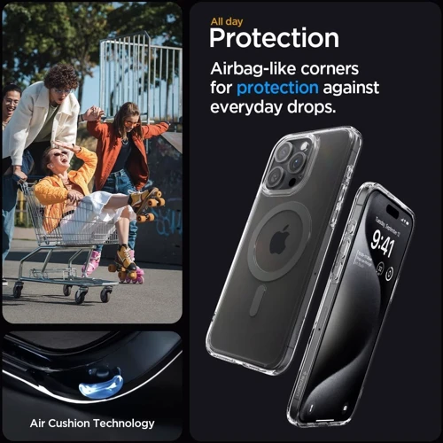 Чехол для iPhone Spigen Ultra Hybrid MagFit Graphite (ACS06577) for iPhone 15 Pro Max: Тип чехла накладка на заднюю часть