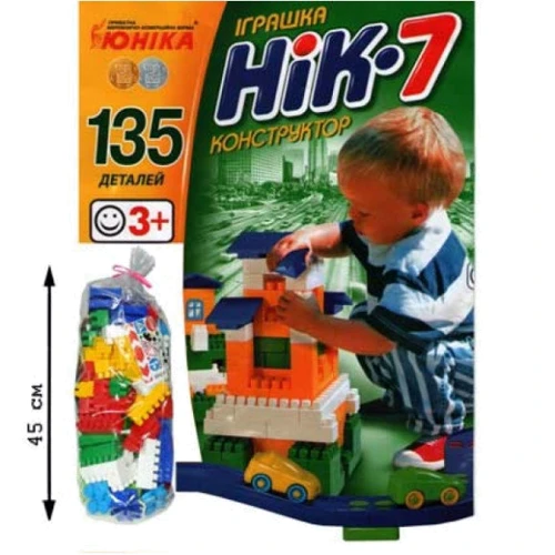 Дитячий конструктор Юніка НІК-7 (70941): Виробник Юника