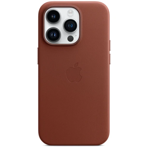 Чохол для iPhone Apple for iPhone 14 Pro Leather Case with MagSafe Umber (MPPK3) : Матеріали кожа