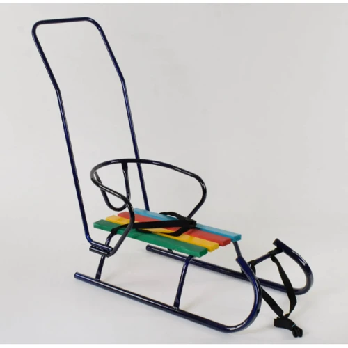 Санки Санта цветные синие с ручкой: Производитель Noname