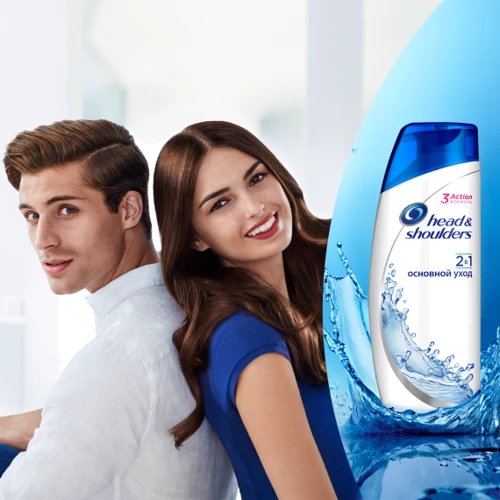 Head & Shoulders 600 ml Шампунь и бальзам-ополаскиватель против перхоти 2в1 Основной уход: Назначение От перхоти