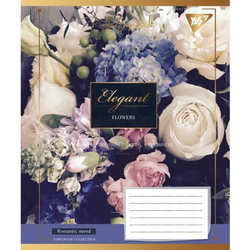 Зошит YES А5, 48л., Лінія ELEGANT FLOWERS фото 4