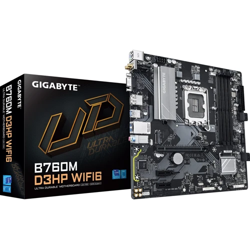 GIGABYTE B760M D3HP WIFI6: Оперативна пам'ять 4xDDR5 5600 МГц, до 192 ГБ